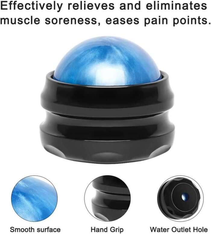 WOVTE Massage Ball, Lacrosse Balls, Self Massage Tool for Sore Muscles, Shoulders, Neck, Back, Foot, Body, Deep Tissue, Trigger Point, Muscle Knots, Yoga and Myofascial Release (Blue) - Image 5
