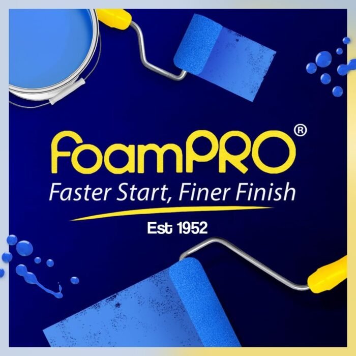 FoamPRO 37 ICA Foam Paint Roller - 18" x 1/2" Slit-Foam Roller for Rough Surfaces - Durable, Solvent Resistant Foam - Image 8
