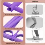 6-Tube Pedal Ankle Puller Resistance Bands with Free Figure 8 Exercise Bands Included,Pedal Puller Resistance Band with Handle for Home Gym,Yoga & Pilates,Ideal to Tone Arms,Abs,Waist Unisex - Image 4