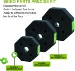 Adjustable Dumbbell Set, 4 in 1 Adjustable Kettlebell Set,44lbs/66lbs/88lbs Weight Set Used as Kettlebells, Barbell, Push up Stand for Home Gym,Green and Black,Octagon Head - Image 5