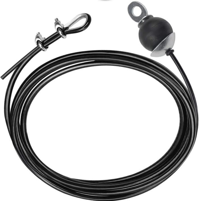 Adjustable Fitness Pulley Cable,Replacement Cable Machine Accessories,Cable Pulley Attachments for Gym -Thick 5mm(0.2inch) Heavy Duty Steel Wire Rope for Home Gym Cable - Image 4