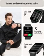 Smart Watch for Men Android & iPhone, Alexa Built-in, 1.8" Touch Screen Fitness Tracker with Answer/Make Calls, IP68 Waterproof Heart Rate/Sleep/SpO2 Monitor, Pedometer, 100+ Sport Modes - Image 3