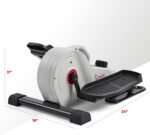 Sunny Health & Fitness Sitting Under Desk Elliptical Exerciser, Portable Pedal Training Machine for Senior Exercise, Peddler for Home Workout, Optional Free SunnyFit App, Magnetic, Motorized & In Pink - Image 7