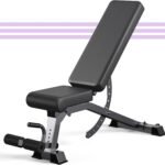 Adjustable Weight Bench, 1200LB Heavy Duty Workout Bench for Home Gym, Commercial Incline-Flat-Decline Bench Press for Full Body Fitness, 4 Suitable Leg Rest Gears with Fully Upright Backrest - Image 2