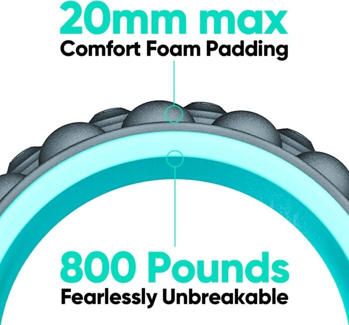 FitBeast Back Roller, Back Wheel Foam Roller - Targeted Muscle Roller for Deep Tissue Massage, Back Stretcher - Image 5