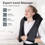 Neck Massager with Heat, Shiatsu Massager for Neck, Back, Shoulder, Foot and Leg, Deep Tissue 3D Kneading Massage for Relax Muscles at Home and Offie,Back Massagers for Women and Men - Image 3