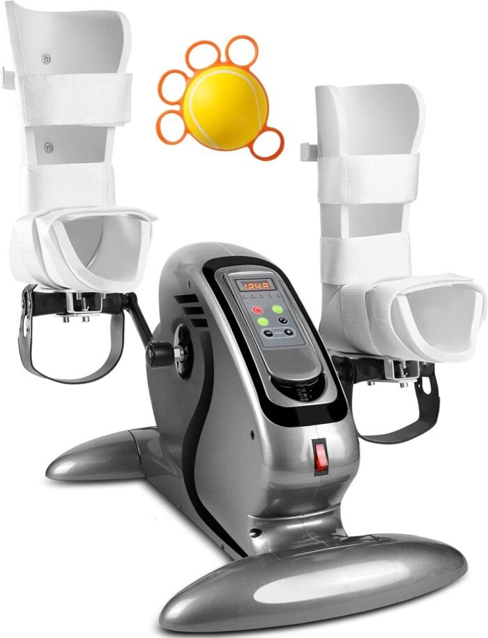 Motorized Pedal Exerciser, Electric Pedal Exerciser for Arm and Leg Low Impact Exercise Rehabilitation, No Resistance, Suitable for Seated Leg Exercise and Arm Exercise for Elderly People - Image 2