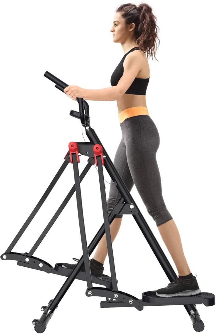 Air Walk Elliptical Glider Machine,Ellipse Home Cross-Training Arm/Leg Cardio Workout Machine for Senior & Adult,Side Sway Action 360 Motion Full-Body Exerciser for Home Gym - Image 2