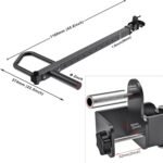 SELEWARE Adjustable Lever Arms Heavy Duty Jammer Arms for 2'' x 2'' and 3'' x 3''Power Racks Rated 600 lbs Per Arm for Strength Training Home Gym Workout Attachments Compatible with 2" Olympic Plates - Image 8