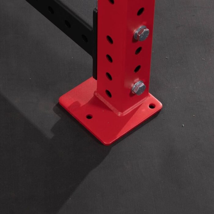 Titan Fitness X-3 Series 80" Red Bolt-Down Power Rack, 24" Depth, Rackable 1650 LB Cage, 1.25" and 2" Pull Up Bars, Standard J-Hooks, Weight Plate Holders, Weightlifting and Strength Training - Image 8