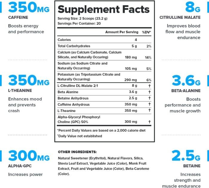LEGION Pulse Pre Workout - All Natural Nitric Oxide Preworkout Drink to Boost Energy, Creatine Free, Naturally Sweetened, Beta Alanine, Citrulline, Alpha GPC (Pink Lemonade) - Image 3