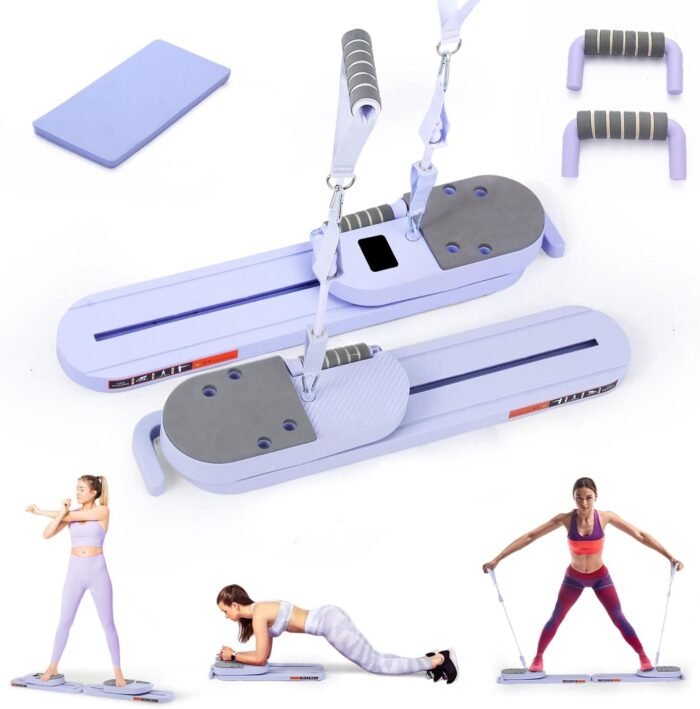 Pilates Reformer Set Board， 7-in-1 Pilates at Home Board ，Detachable Ab Trainer Machine with Workout Equipment，Multifunctional Push-Up Board, Core Strengthener，Balance Board for Home - Image 2