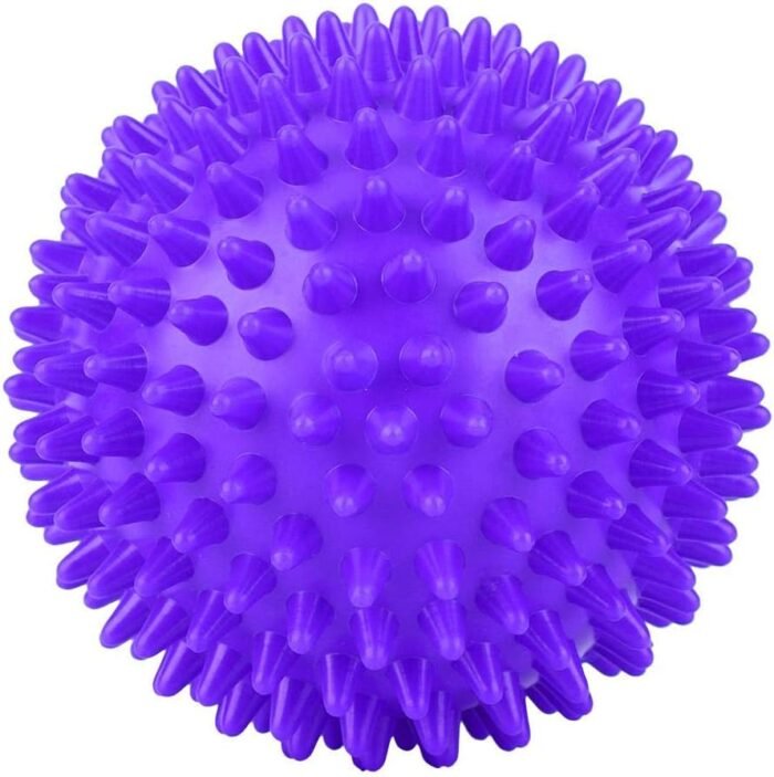 ZJchao Spiky Massage Balls, 7.5cm/9cm Muscle Soreness Massager Ball, Spiky for Deep Tissue Back Massage, Rubber Balls for Pain Relief & Plantar Fasciitis(5#) - Image 2