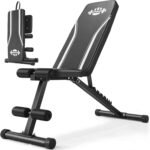 ANCHEER Basic Weight Bench for Home Gym, Fast Foldable Workout Bench Press for Home Gym, Full Body Strength Training Bench with 8 Adjustable Backrests Incline/Flat/Decline Exercise - New Version - Image 9