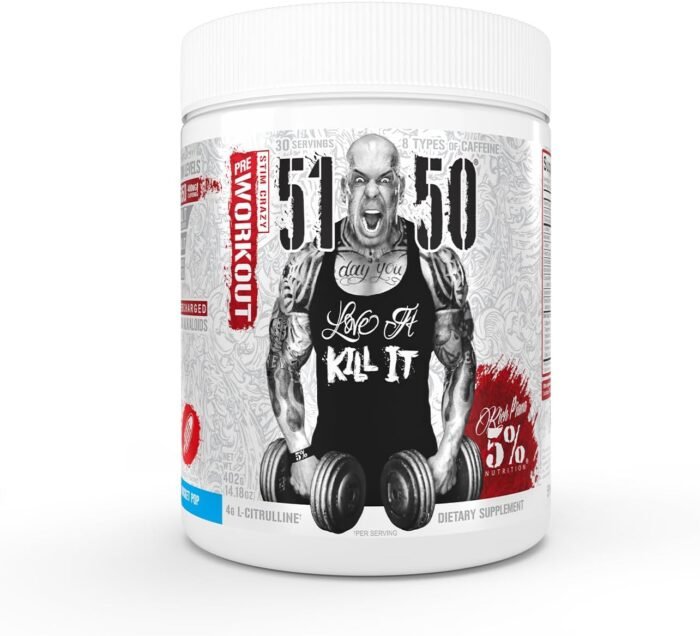 5% Nutrition Rich Piana 5150 High Stim Pre-Workout Powder | Extreme Energy, Focus, Pumps & Endurance | 400 mg Caffeine, Citrulline, Beta Alanine, N-Acetyl L-Tyrosine | 30 Srvgs (Rocket Pop) - Image 2