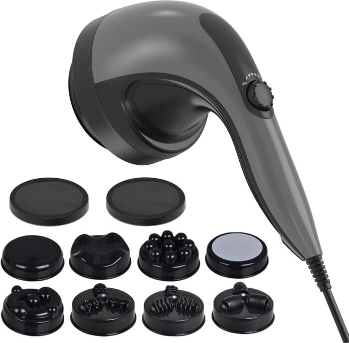 Handheld Cellulite Massager, Lymphatic Drainage Massager, Body Sculpting Machine with Lipo Roller for Stomach Belly Butt Arm Leg Fat, Wide Area Electric massagers vibrating Used at home Black - Image 2