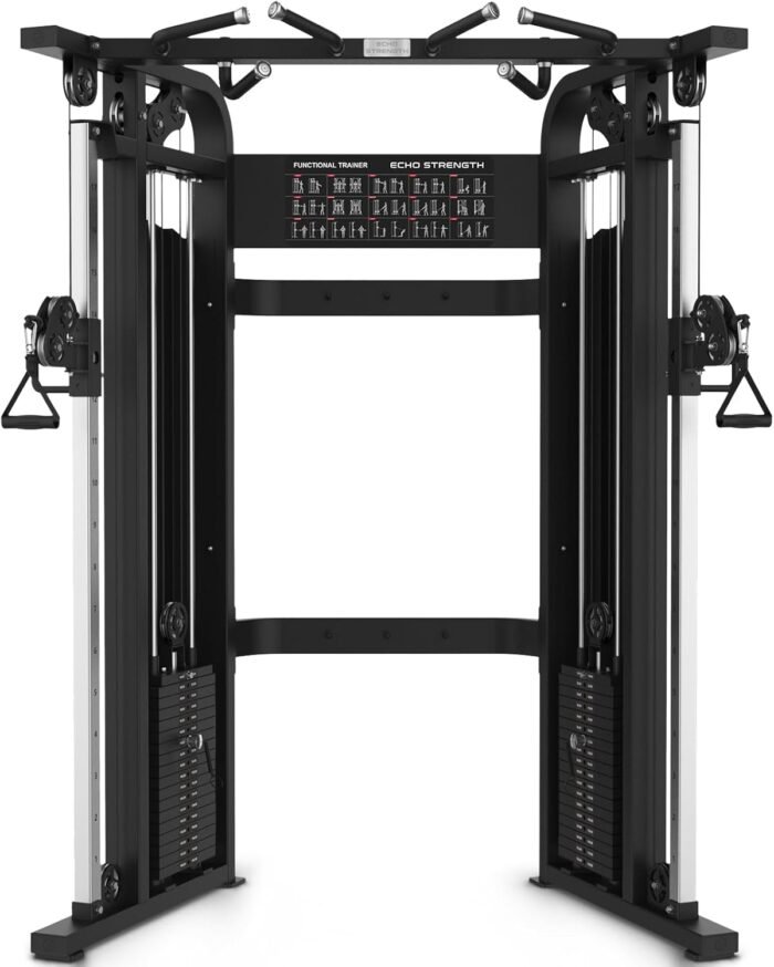 Functional Trainer Cable Machine, Cable Crossover Exercise Machine for Home & Commercial Gym, All in One Home Gym System Cable Machine and Dual Weights Stack for Cable Workout - Image 2