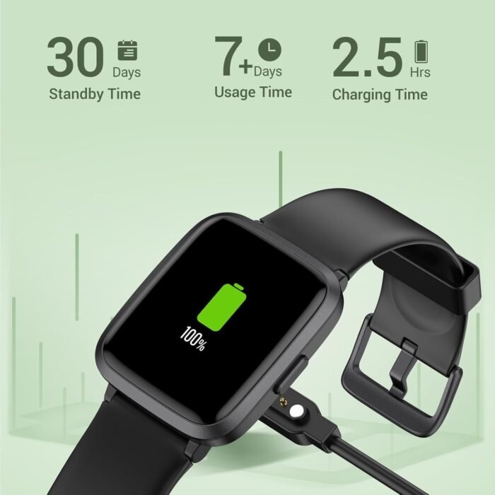 Smart Watch, Touchscreen Fitness Tracker with Heart Rate, Sleep Tracking, IP68 Waterproof Pedometer Smartwatch Compatible with iPhone and Android Phones for Women Men - Image 7