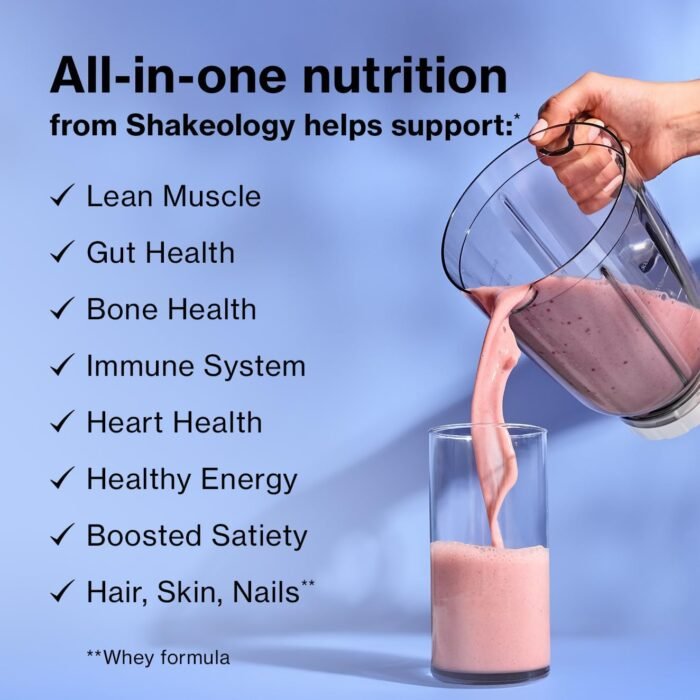 Shakeology Plant Based Protein Powder Blend – Gluten-Free Shake with Vitamins and Minerals – Helps Support Weight Loss, Lean Muscle, Gut Health – Vanilla, 30 Servings - Image 5