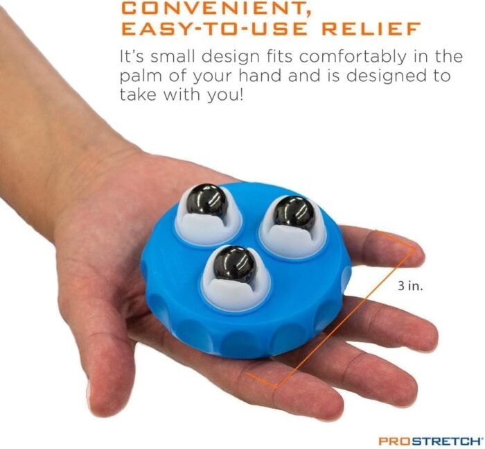 ProStretch Marble Roller Hand-Held Portable Massage Tool with Magnetic Balls for Acupressure Muscle Soreness & Relief - Image 7