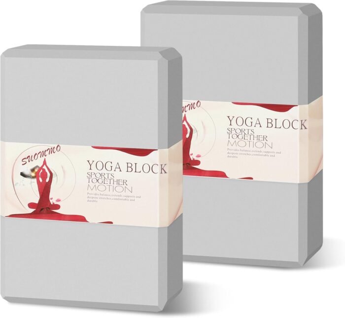 Yoga Blocks 2 Pack - Premium EVA Foam for Yoga, Pilates, Meditation, and Stretching - Non-Slip Lightweight Durable Bricks for Improving Poses and Balance - Image 2