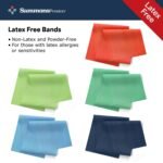 Sammons Preston Resistance Bands for Working Out, Non-Latex Exercise Bands, Resistance Bands for Physical Therapy, Improve Strength & Flexibility, Stretch & Tone Major Muscles, 5pk - Image 14
