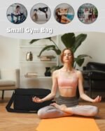 Gym Bag for Women with Shoe Compartment Sports Duffle Bag Men with Wet Pocket and Bottle Pocket Lightweight for Travel Workout, Black - Image 9