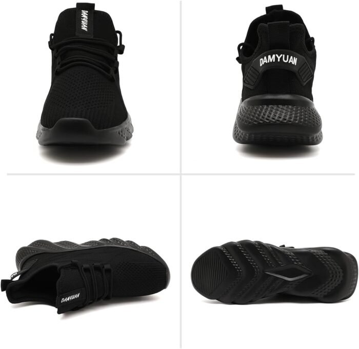 Mens Walking Shoes Running Trainers Sneakes Athletic Gym Fitness Sport Shoes Non Slip Breathable Mesh Comfortable Workout Fashion Slip On - Image 6