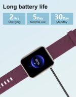 Smart Watches for Men Women (Answer/ Make Calls) Compatible with iPhone Android Phones, 1.85" Smartwatch Fitness Tracker with 100+ Sports Heart Rate Monitor Pedometer Sleep Tracker Waterproof (Purple) - Image 7