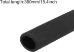 uxcell Pipe Insulation Tube Foam Tubing for Handle Grip Support 27mm ID 37mm OD 390mm Length Heat Preservation Black - Image 3