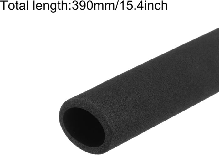 uxcell Pipe Insulation Tube Foam Tubing for Handle Grip Support 27mm ID 37mm OD 390mm Length Heat Preservation Black - Image 3