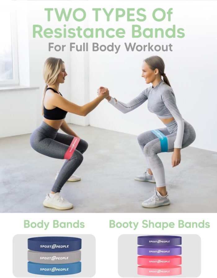 Booty and Resistance Bands for Workouts & Physical Therapy - Stretch Bands for Exercise with 2 Workout E-Books & Recipes Included - Image 6