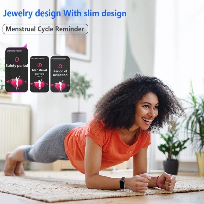 FITVII Slim Fitness Tracker with Blood Oxygen, Blood Pressure, 24/7 Heart Rate and Sleep Tracking, IP68 Waterproof Activity Trackers and Smart Watches with Step Tracker, Pedometer for Women Men - Image 8