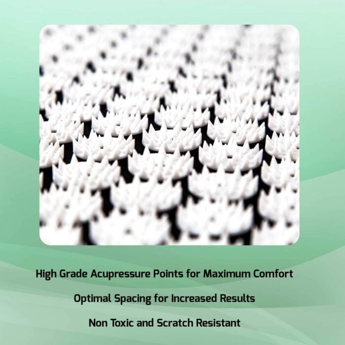Acupressure Mat and Pillow Set for Back and Neck Pain + Spiky Reflexology Ball - Ebook and Wall Chart- Massage at Home for Sciatica, Fibromyalgia, Plantar Fasciitis, Relaxation and Stress Relief - Image 5