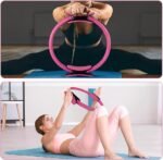 Pilates Ring and Ball Set, 6 Pcs Home Pilates Kit with 13” Circle Circle Yoga Ring 3 Resistance Bands 9.8” Pilates Ball Pilates Grip Socks, Pilates Essential Kit for Women Girl Home Workouts - Image 10