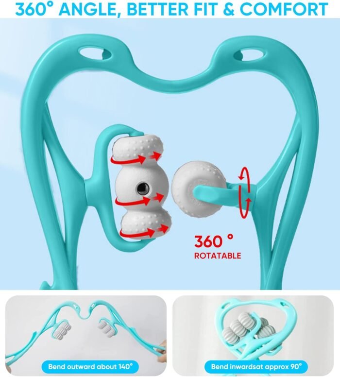 Voronajj Neck Massager, Trigger Point Roller, Massager for Pain Relief Deep Tissue, and Shoulder Tool with 6 Balls Massage Neck, Back, Legs, Waist (Voronajj 1216) - Image 7