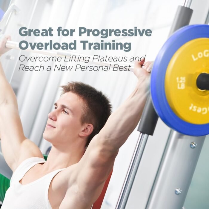 LoGest Olympic Change Weight Plates Set - For Weightlifting, Powerlifting or Gymnastics - 8-Piece Set Fractional Weight Plates - 0.5LB 1.25LB 2.5LB 5LB Pair Cross Training Bumper - Image 5