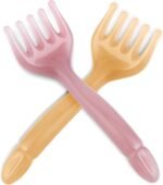 2Pcs Head Massager Manual Hair Scalp Massager Gua Sha Five Claw Massage Tool Comb Portable Handheld Resin Relax Tool for Father's Day Mother's Day Gifts (Amber; Cloud Brown) - Image 2