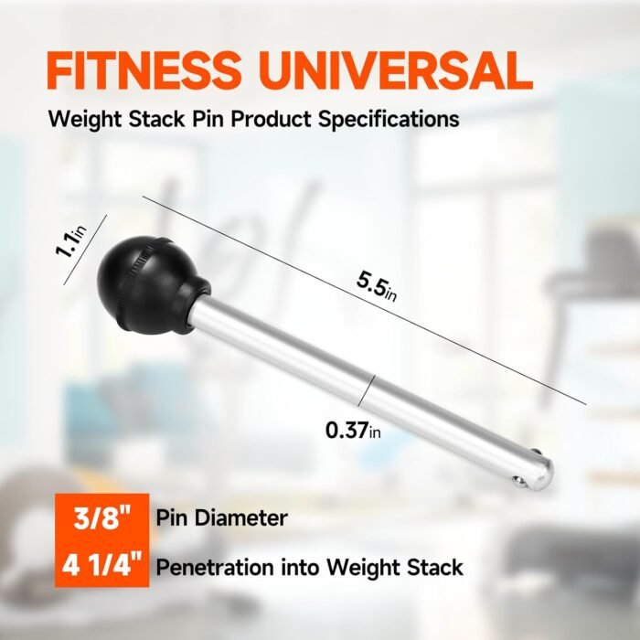 Weight Stack Pin Gym Pin Heavy Duty Replacement Weight Machine Pin for Fitness Universal Home Gym Exercise Machine Parts & Accessories,Pin Tensile 3/8 Diameter - Image 3