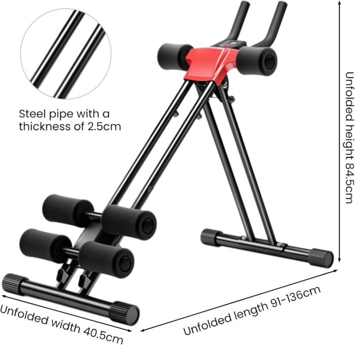 Adjustable Ab Trainer Machine for Stomach Workout, Multi-Functional Exercise Equipment for Women, Home Gym Merach Ab Machine, Maquina para Abdominales en Casa - Image 8