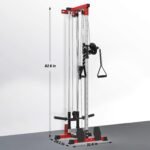 LAT Pull Down Machine - Wall-Mounted Cable Workout Machine 400Lbs Weight Capacity, Dual Pulley System, 20 Height Adjustments, Compact Home Gym Cable Machine for Full Body Workout - Image 7