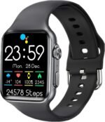 Smart Watch - 2.09" Smartwatch Fitness Tracker with Blood Oxygen Heart Rate Sleep Monitor, Local Music, Answer/Make Calls, Exercise Modes IOS Android Phones Compatible for Men Women Kids (Black) - Image 2