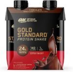 Optimum Nutrition Gold Standard Protein Shake, 24g Protein, Ready to Drink Protein Drinks, Chocolate, 11 Fl Oz, 12 Count (Pack of 1) (Packaging May Vary) - Image 5