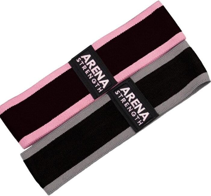 Arena Strength Fabric Booty Bands: Fabric Resistance Bands for Legs and Butt: 3 Pack Set. Perfect Workout Hip Band Resistance. Workout Program and Carry Case Included - Image 2