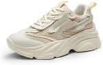 DREAM PAIRS Women's Platform Chunky Fashion Sneakers Jaxon Walking Lace-Up Comfortable Dad Sneakers Workout Sport Work Casual Tennis Shoes - Image 2
