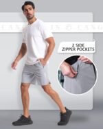 CANGHPGIN 2 Pack Mens Workout Athletic Shorts 7 inch Inseam Quick Dry Hiking Shorts Men Lightweight Sports Gym Shorts Running - Image 5