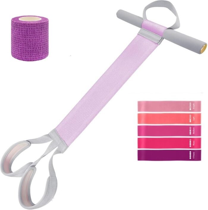 Fabric Resistance Band with Handles – Non-Slip Pedal Puller for Sit Ups & Full Body Strength Training, Portable Stretch Bands for Leg, Arm & Core, Workout Equipment for Women - Image 9