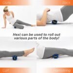 ProStretch Hexi Mini Travel Textured Foam Roller for Deep Tissue Muscle Massage and Myofascial Trigger Point Release - Image 5