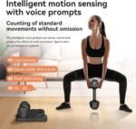 Smart Adjustable Dumbbell Set - Pair with Stand - Quick Adjustment, Secure Grip - Compact Home Gym Training Dumbbells for Men & Women with Voice Reminder & Motion Sensing Functions - 25LB - Image 5