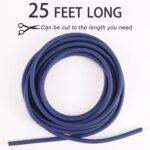 Resistance Tubes for Working Out, Exercise Bands with Handles and Door Anchor for Physical Therapy Women and Men, Rubber Tubing for Lower Pilates, at-Home Workout, 25 Foot - Image 5